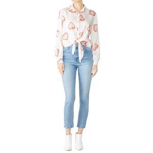 Delfi Collective Hearts Heidi Blouse Size Small
